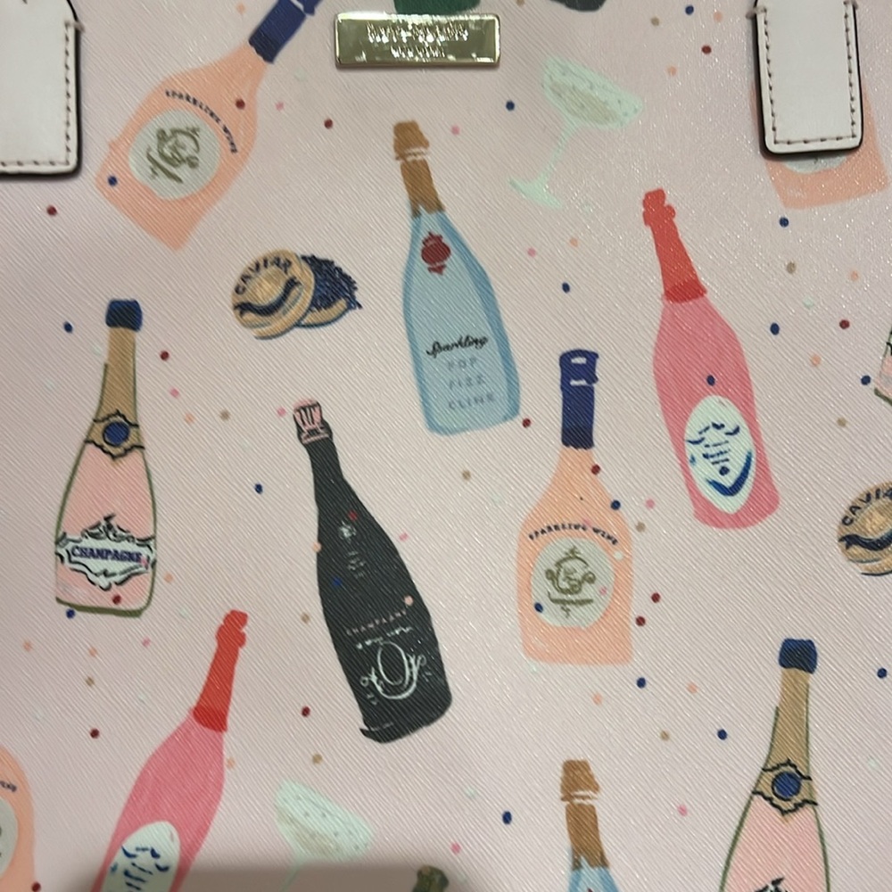 Kate Spade pink champagne tote - Picture 3 of 5